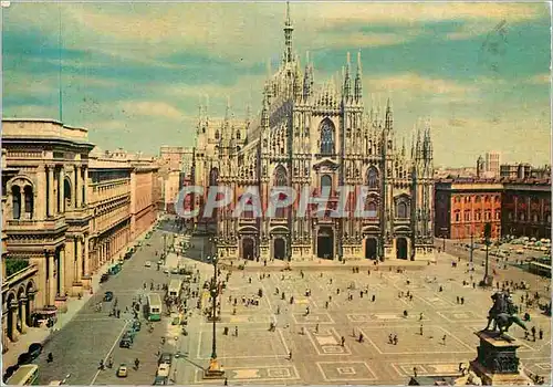 Cartes postales moderne Milano Place du Dome