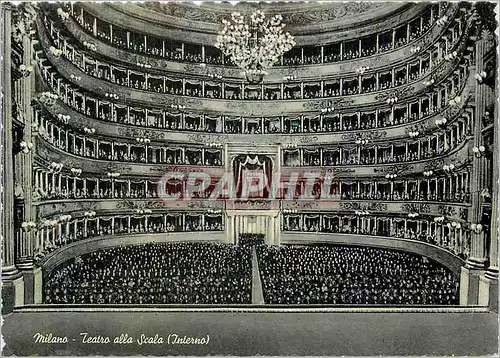 Cartes postales moderne Milano Theatre de la Scala (Interieur)