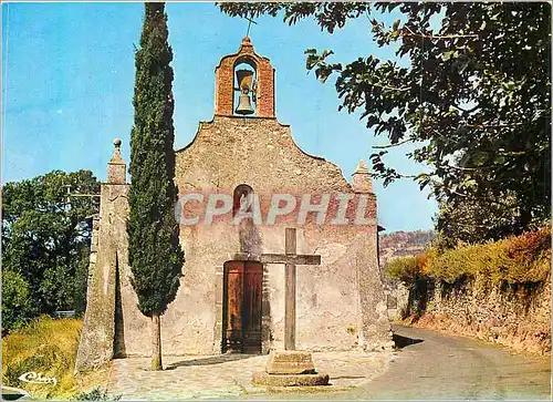 Moderne Karte Grimaud (Var) la Chapelle des Penitents