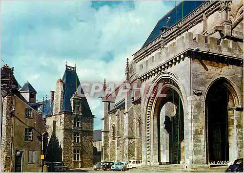 Cartes postales moderne le Mans (Sarthe) Portail Lateral de la Cathedrale Saint Julien l'Eveche