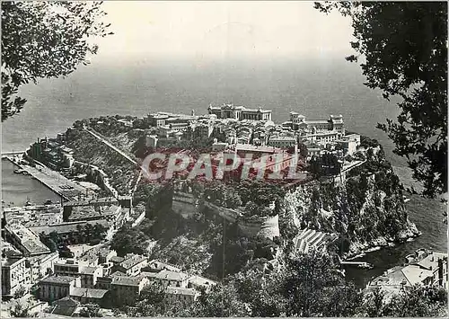 Moderne Karte Principaute de Monaco Monaco Ville sur son Rocher