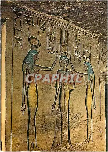 Cartes postales moderne Abu Simbel Petit Temple Couronnement de la Reine Nefertari
