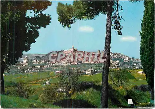 Moderne Karte Todi Panorama du Sud