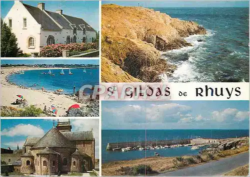 Cartes postales moderne Presqu'Ile de Rhuys la Bretagne Pittoresque La Croix du Grand Mont Plage des Govelins Le chevet