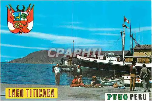 Cartes postales moderne Lago Titicaca Puno (Peru) Bateau