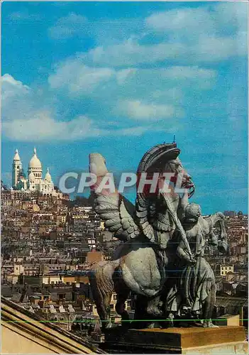 Cartes postales moderne Paris Statue Toit de l'Opera