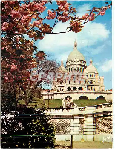 Moderne Karte Paris Couleurs et Lumiere de France Montmartre le Sacre Coeur