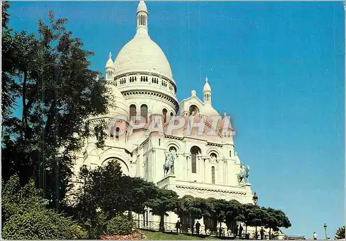 Moderne Karte Paris la Basilique du Sacre Coeur de Montmartre