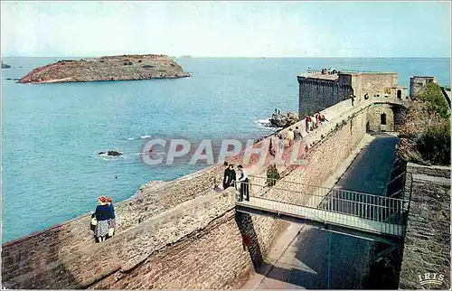 Cartes postales moderne Saint Malo Cite Corsaire Vue sur les Remparts