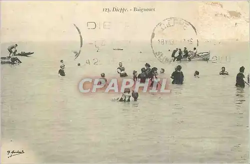 Cartes postales Dieppe Baigneurs