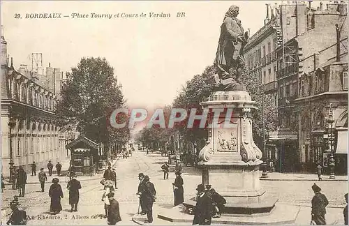 Cartes postales Bordeaux Place Tourny et Cours de Verdun