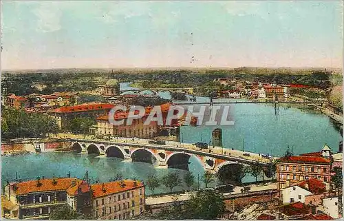 Cartes postales Toulouse Vue Generale sur la Garonne