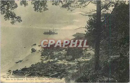 Cartes postales Ile de Noirmoutier (Vendee) Bois de la Chaise Bateau