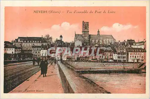 Cartes postales Nevers (Nievre) Vue d'Ensemble du Pont de Loire
