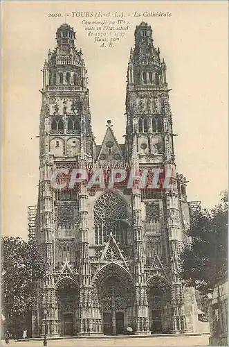 Cartes postales Tours (I et L) la Cathedrale