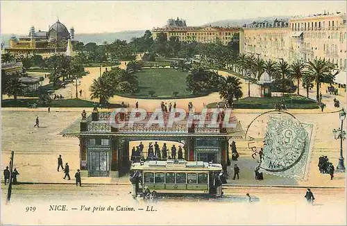 Cartes postales Nice Vue prise du Casino Tramway