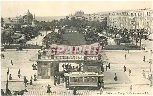 Ansichtskarte AK Nice Vue prise du Casino Tramway