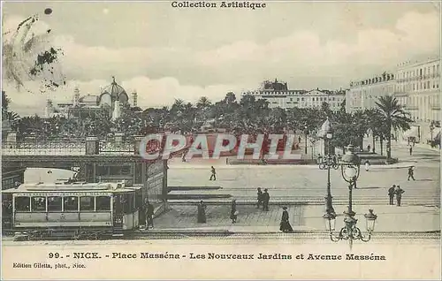 Cartes postales Nice Place Massena Tramway