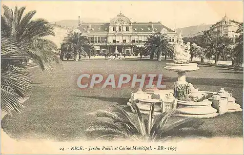 Cartes postales Nice Jardin Public et Casino Municipal