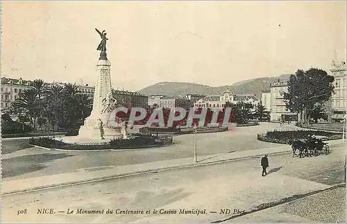 Ansichtskarte AK Nice le Monument du Centenaire et le Casino Municipal