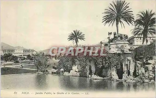 Ansichtskarte AK Nice Jardin Public la Grotte et le Casino