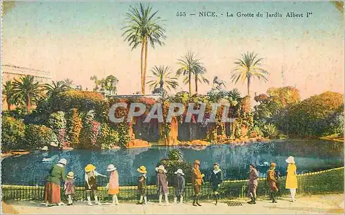 Cartes postales Nice la Grotte du Jardin Albert 1er Enfants