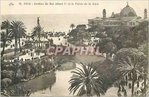 Ansichtskarte AK Nice Jardins du Roi Albert Ier et le Palais de la Jetee