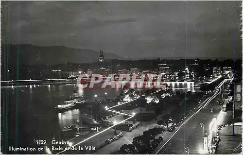 Cartes postales moderne Geneve Illunination de la Rade et de la Ville