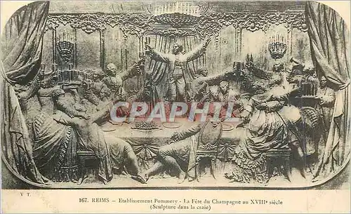 Cartes postales Reims Etablissements Pommery la Fete du Champagne au XVIIIe Siecle