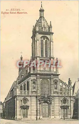 Cartes postales Reims Eglise Saint Maurice