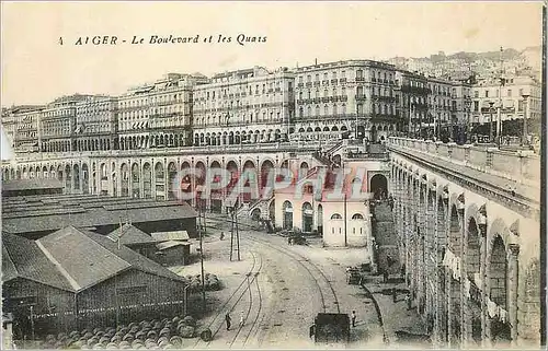 Cartes postales Alger le Boulevard et les Quais