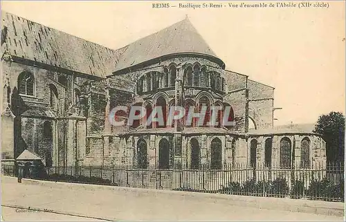 Cartes postales Reims Basilique St Remi Vue d'Ensemble de l'Abside (XIIe Siecle)