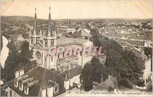 Ansichtskarte AK Vichy L'Eglise Saint Louis Vue Panoramique
