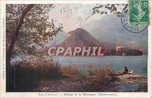 Cartes postales Lac d'Annecy Duingt et la Montagne d'Entrevernes