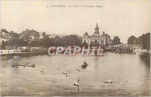 Cartes postales Mulhouse La Poste et le Nouveau Bassin
