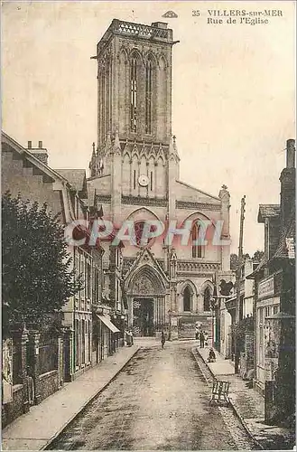 Cartes postales Villiers sur Mer Rue de l'Eglise