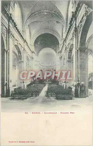 Cartes postales Nancy Cathedrale Grande Nev