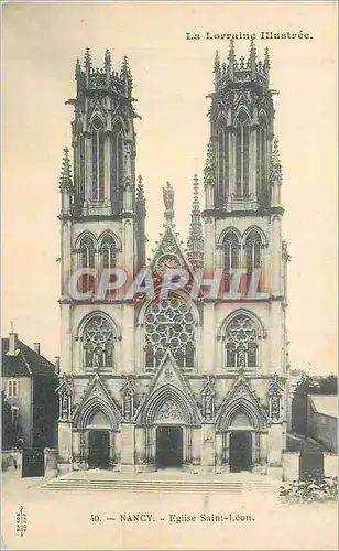 Ansichtskarte AK Nancy Eglise Saint Leon La Lorraine Illustree