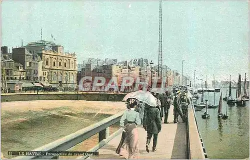 Ansichtskarte AK Le Havre Perspective Grand Quai