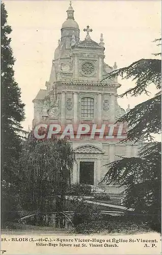 Ansichtskarte AK Blois (L et C) Square Victor Hugo et Eglise St Vincent