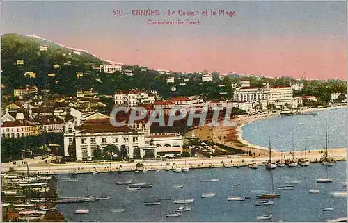Cartes postales Cannes Le Casino et la Plage
