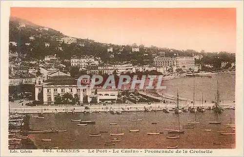 Cartes postales Cannes Le Port Le Casino Promenade de la Croisette