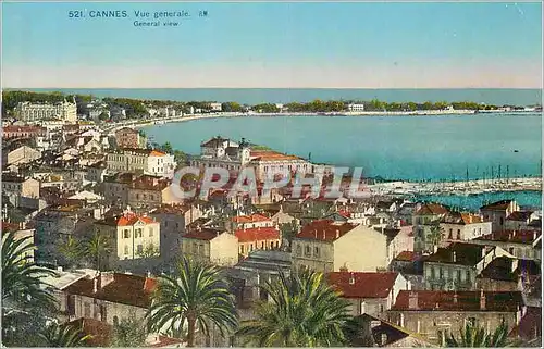 Cartes postales Cannes Vue Generale