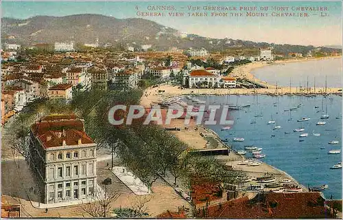 Cartes postales Cannes Vue Generale Prise du Mont Chevalier
