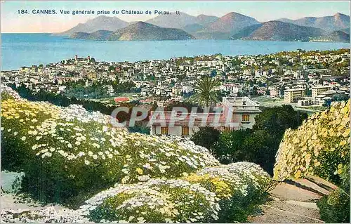 Cartes postales Cannes Vue Generale prise du Chateau de Petou