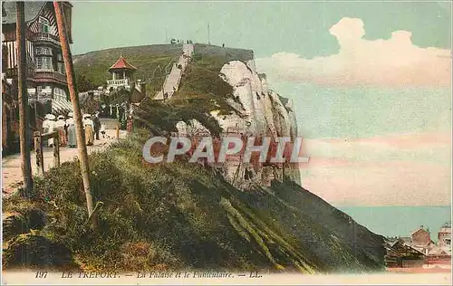 Cartes postales Le Treport La Falaise et le Funiculaire