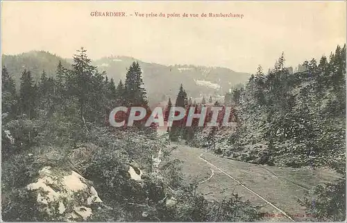 Cartes postales Gerardmer Vue prise du Point de Vue de Ramberchamp