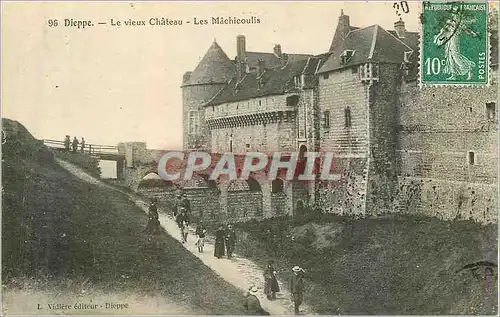 Ansichtskarte AK Dieppe Le Vieux Chateau Les Machicoulis