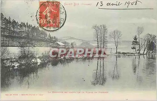 Ansichtskarte AK La Meurthe en amont de la vanne de pierres Saint Die