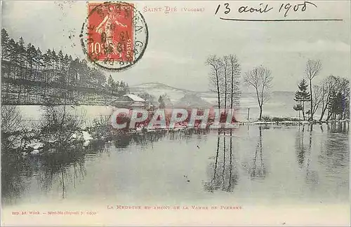 Cartes postales La Meurthe en amont de la vanne de pierres Saint Die